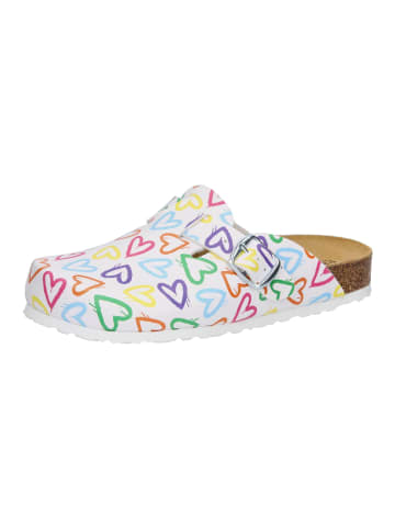 Lico Clog "Bioline Clog Print" in Weiß