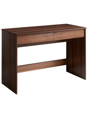 Beliani Schreibtisch RONDANE in Braun - (W) 110 x (H) 75 x (L) 50 cm