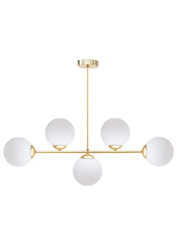 Licht-Erlebnisse Deckenlampe (B)12 x (L)80 x (H)60 cm in Gold Weiß