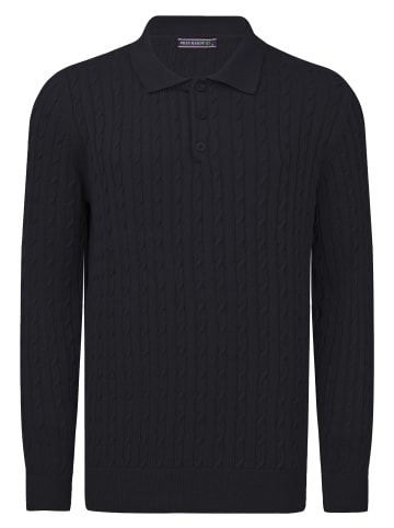 Felix Hardy Zopfmuster Strickpullover in navy