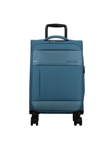 Jump Monthélys 4 Rollen Kabinentrolley 55 cm mit Dehnfalte blue