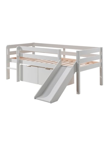 58 aufm Kessel KOJENBETT mit Rutsche Karolina 208x83x175 aus Massivholz in Weiß