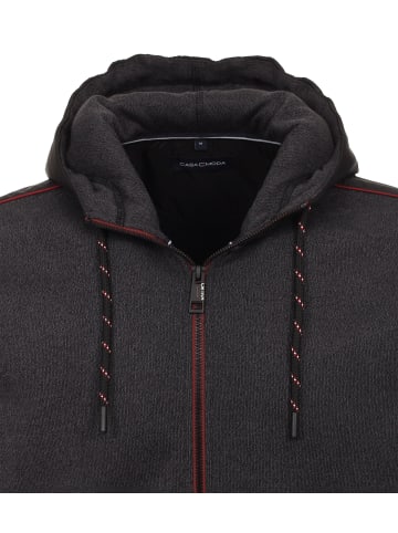 CASAMODA Sweatjacke in Schwarzgrau