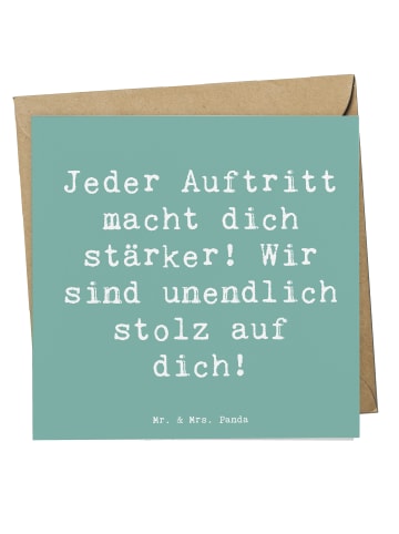 Mr. & Mrs. Panda Einladungskarte Spruch Vokale musikalische Auft... in Meeresbrise