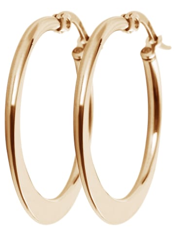 Adeliás Damen Ohrringe – Creole aus Edelstahl in gold