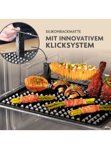 MAXXMEE KITCHBO Starter Set - Silikon-Backmatte inkl. 2 Spieße + 4 Steine + 1 Schwamm