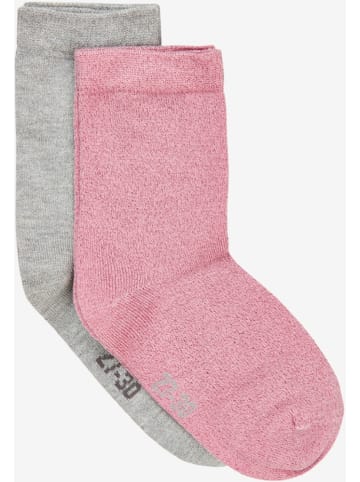 Minymo Kinder Socken "Ankle sock w. lurex (2-pack)" in Multicolor