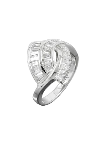 Gallay Ring 17mm mit vielen Zirkonias glänzend rhodiniert Silber 925 Ringgröße 60 in silber