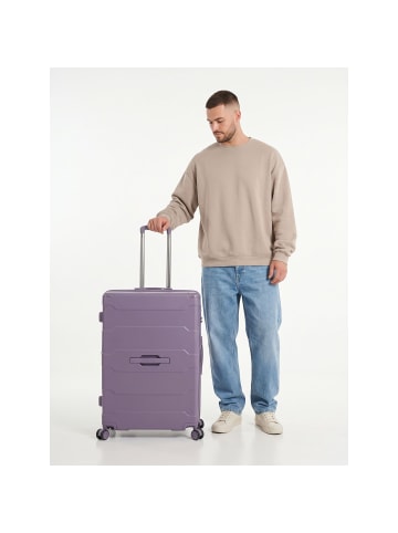 Heys ReNew 4 Rollen Trolley L 76 cm mit Dehnfalte amethyst