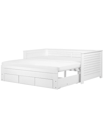 Beliani Tagesbett CAHORS in Weiß - (W) 186 x (H) 72 x (L) 209 cm