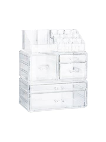 relaxdays Makeup Organizer in Transparent