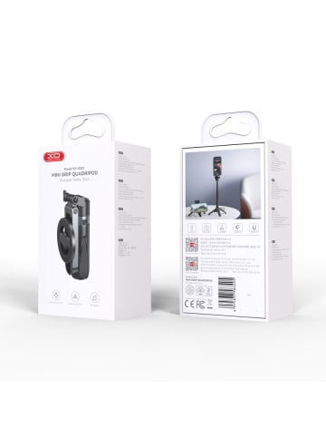 XO XO SS22 Bluetooth Selfie-Stick mit Stativfunktion, Schwarz in Schwarz