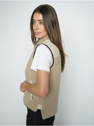 Mos Mosh Weste MMRowe in taupe - 0001