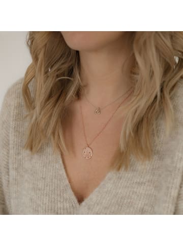 Halskette Allsehendes Auge aus Sterling Silber in roségold