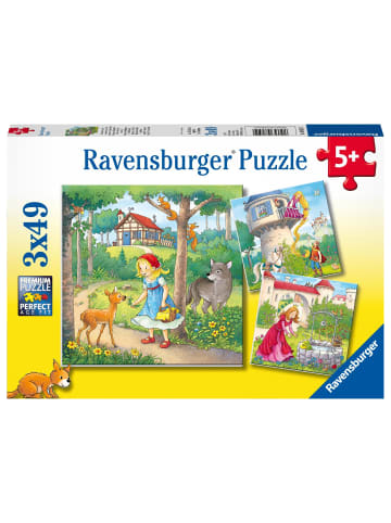 Ravensburger Ravensburger Kinderpuzzle - 08051 Rapunzel, Rotkäppchen & der Froschkönig -...