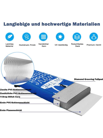 COSTWAY SUP Board 297cm in Dunkelblau