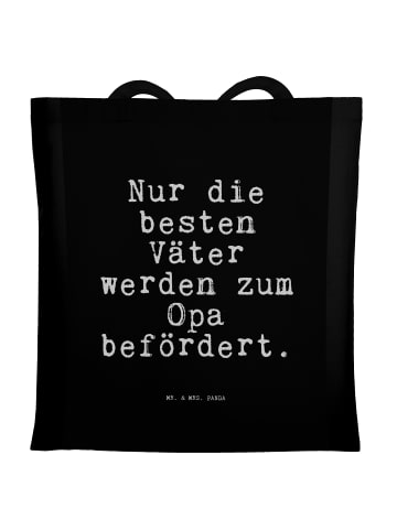Mr. & Mrs. Panda Tasche Nur die besten Väter... mit Spruch in Schwarz