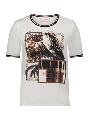Betty Barclay Basic Shirt mit Aufdruck in Patch Cream/Brown