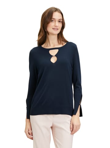 Betty Barclay Feinstrickpullover mit Cut-Outs in dunkelblau