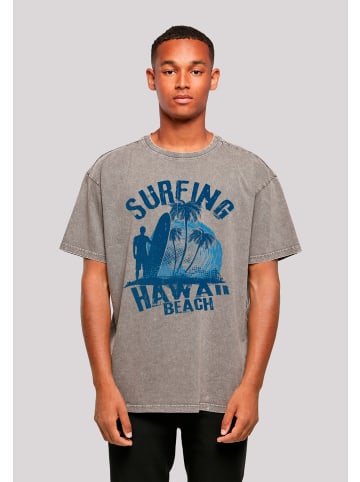 F4NT4STIC Oversize T-Shirt Hawaii Surf Beach Summer in Asphalt