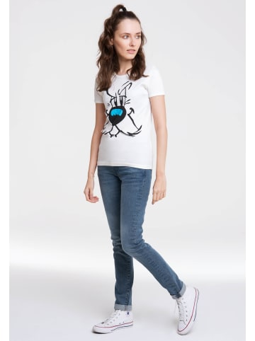 Logoshirt T-Shirt Asterix - Idefix Gesicht in altweiss