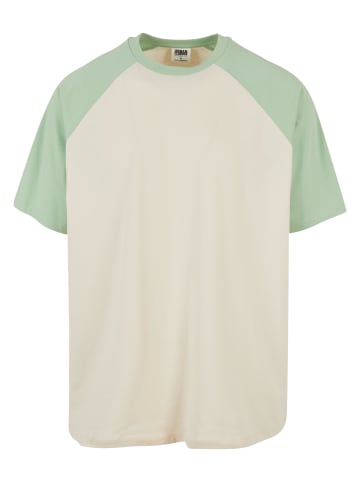 Urban Classics T-Shirts in whitesand/vintagegreen