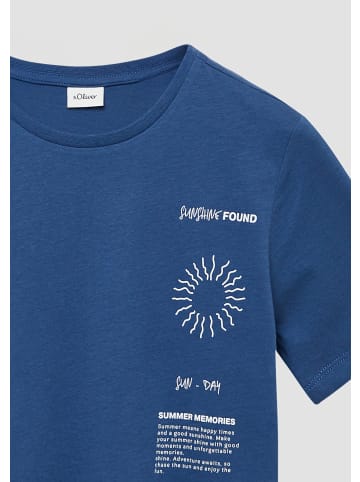 s.Oliver T-Shirt kurzarm in Blau