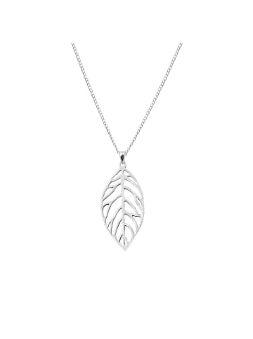 Alexander York Kette mit Anhänger LEAF in 925 Sterling Silber, 2-tlg.