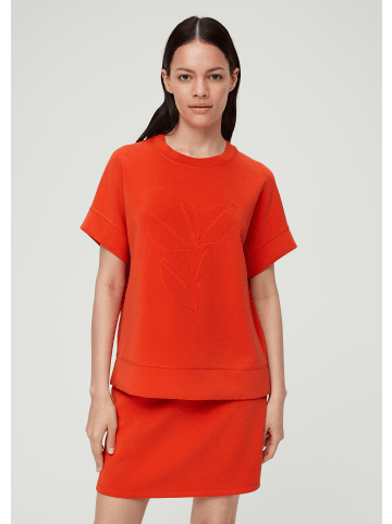 s.Oliver Sweatshirt kurzarm in Orange