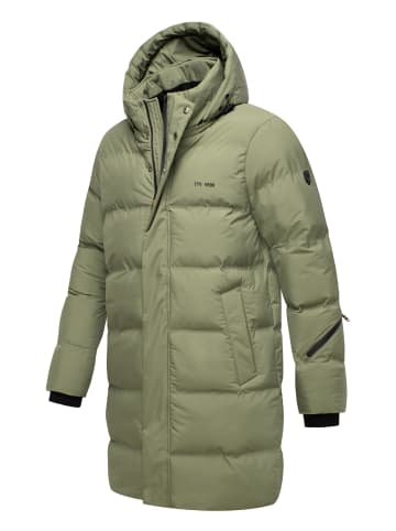 STONE HARBOUR Steppmantel Thadeek XX in Dusty Olive