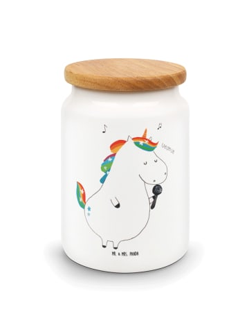 Mr. & Mrs. Panda Keksdose Einhorn Sänger ohne Spruch in Weiß