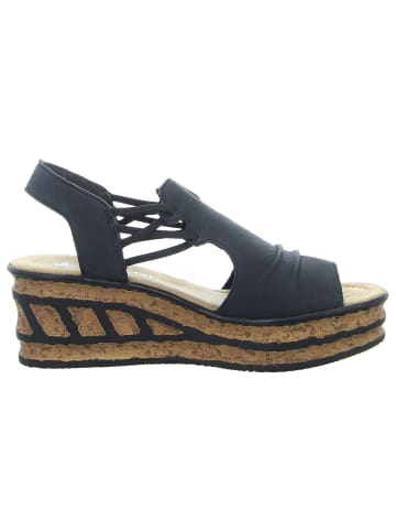 rieker Keilsandalette in blau