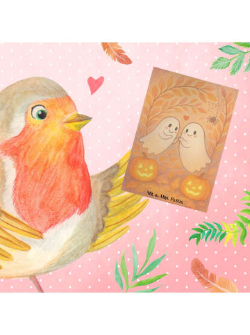 Mr. & Mrs. Panda Beileidskarte Gespenster  Liebe  Design ohne Sp... in Weiß