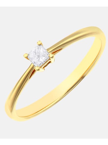 Diamant L'éternel Ring aus 375 Gelbgold mit 0.1 Karat Diamant