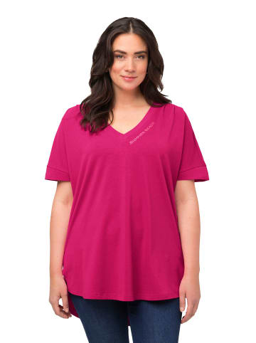 Ulla Popken Shirt in fuchsia pink