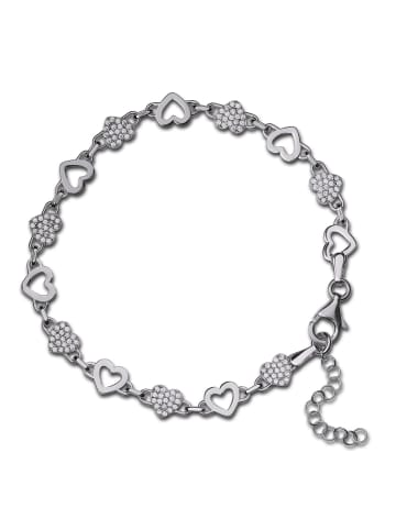 SilberDream 925 Sterling Silber Damen SilberDream Armbänder Herzen ca. 19cm - 21,5cm