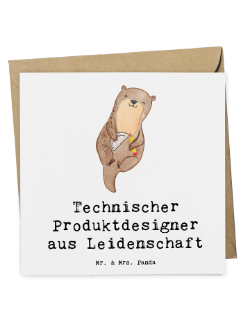 Mr. & Mrs. Panda Deluxe Karte Technischer Produktdesigner Leiden... in Weiß