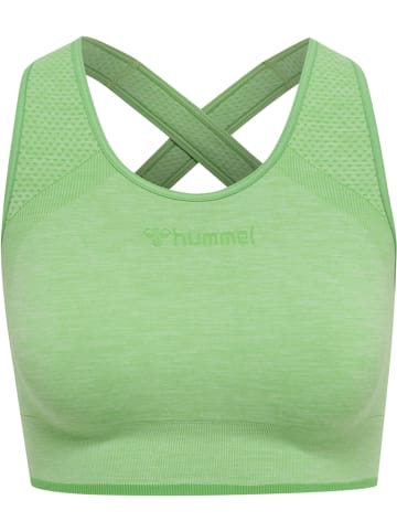 Hummel Hummel Top Hmlmt Training Damen Atmungsaktiv Feuchtigkeitsabsorbierenden Nahtlosen in SUMMER GREEN MELANGE