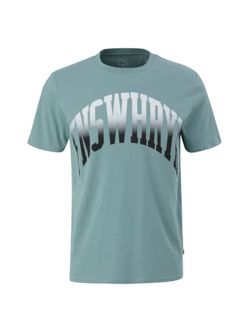 QS T-Shirt in 63D0_helles petrol