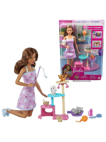 Barbie Kitty Condo Spiel-Set | Barbie HHB70 | Puppe mit Katzen | Mattel