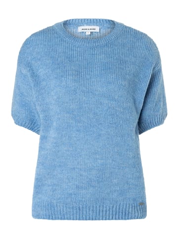 More & More weiter, leichter Kurzarmpullover in autumn blue