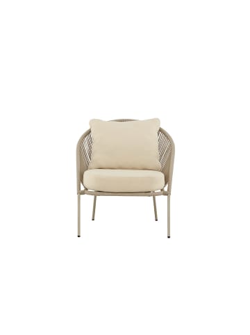 ebuy24 Loungesessel Lindos Beige 2er Set
