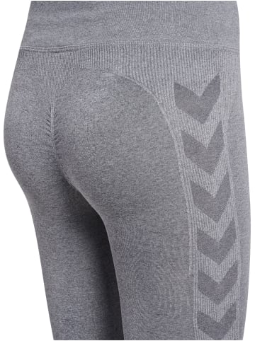 Hummel Leggings Hmlci Seamless Mw Scrunch Tight in GREY MELANGE