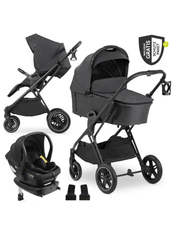 Hauck 4in1 Kinderwagen-Set Vision X Trio Set - in schwarz,grau