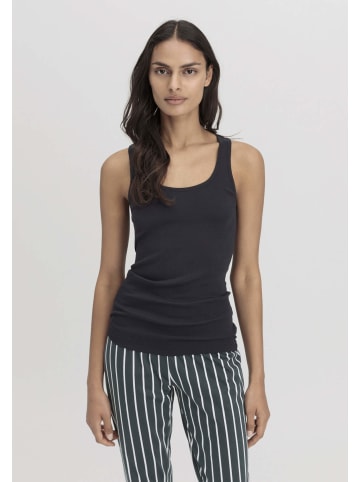 Hessnatur Tanktop Rundhals Fitted 2er-Set in schwarz