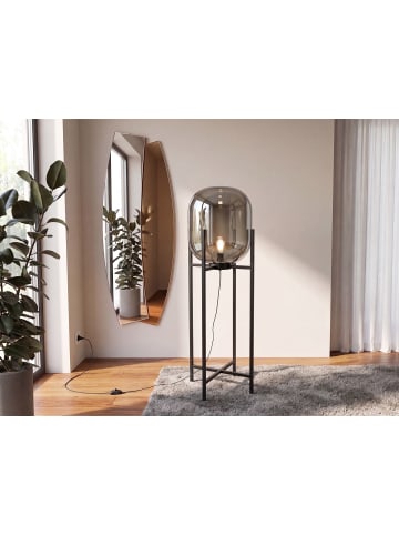 The Lumine Stehleuchte 8087 in Schwarz / Grau – (Ø)45 x (H)140 cm