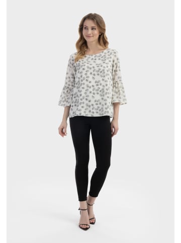 Albee Women Bluse in Wollweiss Schwarz