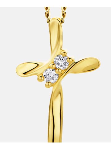 Diamant L'éternel Halskette aus 375 Gelbgold mit Diamant