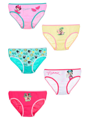 Disney Minnie Mouse 5er-Set: Unterhosen Slips in Mehrfarbig