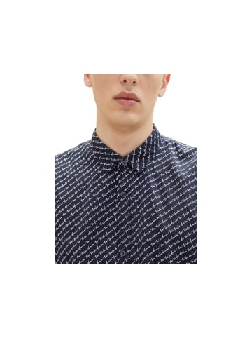 Tom Tailor Rundhals Langarmshirt für Herren in blau